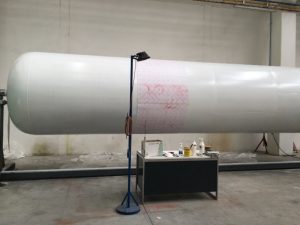Figure 1. The first liner during the “dot marking” stage